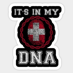 Switzerland  It's In My DNA - Gift for Swiss From Switzerland Sticker